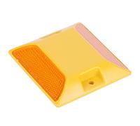 Tixiyu Riflettori di plastica gialli della strada per la sicurezza di notte 6PCS per la pavimentazione della strada privata