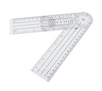 Tixiyu Righello Angolare Trasparente Regolabile per Misurazioni Precise, Ideale per Artisti Costruttori Ingegneri, Plastica 8,46x1,96 Pollici