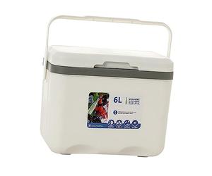 Tixiyu Scatola per Consegna Cibo Isolata da 6 Litri Custodia Durevole per Isolamento Dal Calore Al Freddo per Campeggio, Escursionismo, Viaggio, Pesca (Bianco)