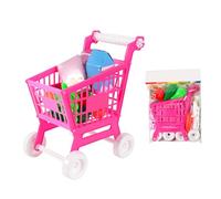 Tixiyu Set da Gioco per Carrello della Spesa Adorabile per Bambini, 21 Pezzi, Che Migliora le abilità di Puzzle per i Bambini