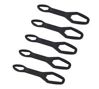 Tixiyu Set di Chiavi Autoserranti in Acciaio Legato a Doppia estremità, 5 Pezzi, Lunghezza 160 Mm, Strumento Chiave Multifunzionale per la Decorazione Domestica e la Manutenzione Dell'automobile (#2)
