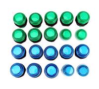 Tixiyu Set di Componenti per Giochi con Pulsanti e Joystick Illuminati a LED - Perfetto per Progetti di Giochi per PC - per gli Appassionati del Fai da Te