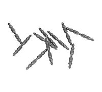 Tixiyu Set di Punte per Cacciavite a Croce con Gambo Esagonale Doppio Magnetico da 10 Pezzi per Trapano Elettrico, Materiale in Acciaio Ad Alta velocità, per Martello Elettrico