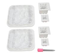 Tixiyu Stampi per Sapone in Silicone da 6 Pezzi Resistente Agli Strappi e Facile da Usare Stampo Riutilizzabile Ecologico con Contagocce per Cioccolatini e Oggetti Artigianali in Resina