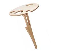 Tixiyu Tavolo da Vino Portatile Pieghevole in bambù per Picnic in Giardino, Design con Inserimento nel Terreno per gli Amanti del Vino, 300 G