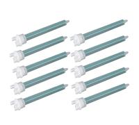 Tixiyu Ugello Miscelatore Design Efficiente a Doppio Foro Facile da Usare per Applicatore di Miscelazione Colla Adesiva, Ugello in Plastica da 10 Pezzi, Portatile e Facile da Pulire, Plastica