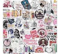 Tixlux 150 Adesivi per Libri Romantici per Kindle, Adesivi Olografici Impermeabili in Vinile Divertenti per Lettori, per Ragazze e Adulti Amanti dei Libri, Bottiglie d'Acqua, Laptop - Romantico A