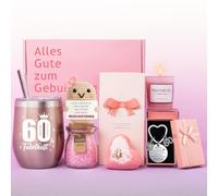 Tixlux Regalo per donne, 60° compleanno, regalo di compleanno speciale per mamma, nonna, moglie, fidanzata, ideale per il giorno d'onore e l'anniversario