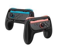 Tixlux Set da 2 Impugnature per JoyCon - Compatibili con Nintendo Switch 2, Manici Ergonomici Confortevoli, Pulsanti SL/SR Reattivi, Presa Antiscivolo, Facili da Installare, Versione Rosso e Blu