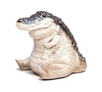 Tixqeaif 1 PCS Statuetta Baby Alligatore Ornamento Statue Animali da Giardino Scultura di Sabbia Viola per Adorabile Mini Decorazione Interna della Casa.