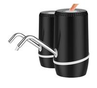 Tixqeaif 2 Confezioni da 5 di Erogatore D'Acqua Elettrico Portatile, Pompa Universale per Bottiglia D'Acqua con Ricarica USB, Erogatore D'Acqua per Brocca da 3-5