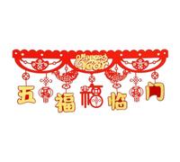 Tixqeaif Bandiera del Capodanno Cinese 2024 Festival di del Drago la Cina Ha Decorato la Casa Fortunata per Celebrare Una C Durevole