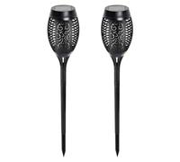 Tixqeaif Luci Solari Impermeabili per Esterni, Mini Luce Solare per Esterni da Giardino Decorazione Paesaggistica Canale LED Torcia Facile da Usare B