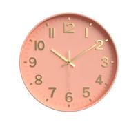 Tixqeaif Orologio da Parete Moderno Silenzioso, Orologio da Parete con Numeri 3D per L'Arredamento della Cucina, della Camera da Letto, del Soggiorno, 'Ufficio, 'Aula Colore 3