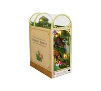 Tixqeaif Supporto per Libri in Legno 3D Puzzle Kit Casa in Miniatura Fai-da-Te Kit di Costruzione di Modelli di Libri con Luci Kit Casa delle Bambole Fai-da-Te per Adulti Installazione Semplice