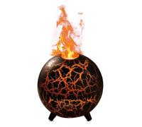Tixqeaif Ultrasonico Planet Air Humidifier Volcano Humidifier Flame Diffuser 200ML USB 7 Colors Flame Aromatherapy Diffuser Colorful Crack Flame A