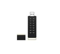 Tixqeaif unità USB Sicura, Chiavetta USB Crittografata da 32 GB con Password Hardware Memory Stick con Tastierino USB 3.0 Disco Flash Nero