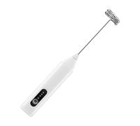 tiyiyok Frullino Montalatte, Montalatte Elettrico Cappuccino, Adatto per la Preparazione di Caffè, Cappuccini, Caffellatte, Mini Frullatore Elettrici Compatti (Bianco)