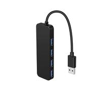 tiyiyok Hub Usb 3.0, Adattatore Usb, 4 Porte Ad Alta Velocità, Velocità di Trasferimento Dati Ultraveloci Fino a 5 Gbps, Prolunghe per Laptop, Desktop, Dischi Rigidi Esterni e Pc Multiporta