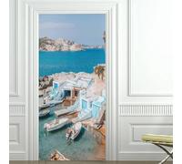 Tizhweqo Adesivi per Porte Interne Venezia Adesivo Porta 3D Venezia Murale Decorazione da Parete Poster per Soggiorno Camera da Letto Autoadesiva Carta da Parati 85x215 3676a