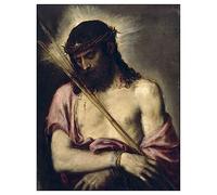 Tiziano Vecellio《Ecce Homo》Stampa Artistica Su Tela Decorazioni Pareti Astratto Stampe Su Tela Canvas Decorazione Per la Casa Per il Soggiorno(Senza Cornice,(50x65cm)20x26inch)