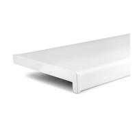 TJ davanzale interno bianco 500 x 1000 mm/davanzale in plastica con chiusura laterale/davanzali per finestre/davanzali interni su misura PVC/davanzale per finestra
