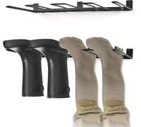 TJ.MOREE Appendiabiti per waders, supporto per 4 paia di stivali da garage, supporto per stivali da cowboy, organizer in filo metallico per ingresso