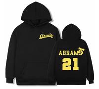 TJ-Sheenbo Gracie Abrams 21 Felpa con cappuccio a girocollo con stampa, a maniche lunghe, casual, unisex, Nero , 3XL