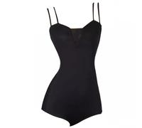 TJDWPRRD Body Latino da Donna per Ginnastica Classica Abito da Pratica di Sala da Ballo con Bretelle Costumi Prestazioni Yoga Senza Maniche Top per Body Salsa Tango,Nero,M