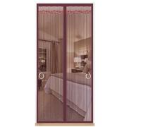 TJDWPRRD Maglietta Schermo Mesh per Porta D'ingresso Tenda a Rete Porte Divisorie Esterni Fibra di Vetro Resistente Facile da Montare Zanzariera a Mani Libere per Soggiorno,A,3.28x6.56ft