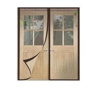 TJDWPRRD Porta a Schermo Magnetico Trasparente Tenda per Porta Trasparente per Soggiorno da Cucina Camera da Letto Copertina di Partizione in Rete Pesante,A,74.8x86.61″