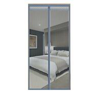 TJDWPRRD Porta dello Schermo per Patio Balcone Cortina di Porta Magnetica Autocostruita Tenda a Maglie Senza Mani Schermate Portatili Grigi Porte Finestre della Casa,A,3.28x7.54ft