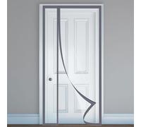 TJDWPRRD Tenda a Pannello Trasparente Isolamento Termico Tende Antivento Finestre Porte Cucine Interne Zanzariera Magnetica Chiusura Automatica Zanzariera con Apertura Bifacciale,A,0.8x2.2m