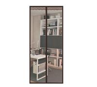 TJDWPRRD Tenda per Porta del Patio Isolato Termico Trasparente,Copertina di Partizione Chiara a Mani Libere per Porte Anteriori del Soggiorno Porta a Schermo della Cucina Magnetica,A,37.4x86.61″
