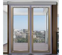 TJDWPRRD Tenda per Porta Isolamento Termico Trasparente Zanzariera Magnetica Resistente Mantiene Caldo in Inverno Fresco in Estate Tende per Porta D'ingresso del Patio,A,80x240cm