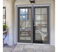 TJDWPRRD Tenda per Porta Isolante Trasparente Tenda Divisoria Esterna in Rete per Porta della Camera da Letto Zanzariera Impermeabile per Veranda Rete in Poliestere con Magnete,A,110x240cm