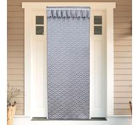 TJDWPRRD Tenda Termica Magnetica per Porta Scorrevole in Vetro Funzione di Mantenimento del Calore Tenda Divisoria Esterna in Cotone Soggiorno Antivento Porta Zanzariera Resistente,A,90x190cm