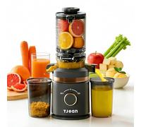 TJEAN Spremiagrumi a freddo da 150 W, silenzioso e lento masticatore per frutta e verdura, facile da pulire, senza BPA, capacità 1,2 l Z
