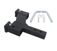 TJHSM Estensione di traino doppio per rimorchio a stelo solido da 5,1 cm con sollevamento o caduta di 5,1 cm di ricambio per ricevitore da 5,1 cm, capacità di 4535,9 kg