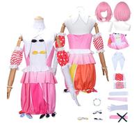 Tjlmomo Anime Emu Otori Cosplay Costume con Abito Parrucca Vestito Gioco Project Sekai Colourful Stage Cosplay Adulti Nene Kusanagi Uniforme Set Halloween Festa Carnevale Dress Up Suit per Donne (M)