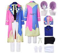 Tjlmomo Anime Rui Kamishiro Cosplay Costume con parrucca Vestito Gioco Project Sekai Colourful Stage Cosplay Adulti An Shiraishi Uniforme Set Halloween Festa Carnevale Dress Up Suit per Uomini (M)