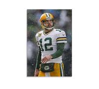 TJLTXV Aaron RodgersPoster artistico impermeabile ad alta definizione per cucina, bagno, dormitorio, facile da installare, decorazione multi scena, 20 x 30 cm, senza cornice