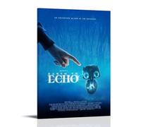 TJLTXV Earth to EchoArtistic, poster impermeabile ad alta definizione, per cucina, bagno, dormitorio, senza foratura, facile da installare, decorazione multi scena, 60 x 90 cm, stile cornice