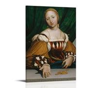 TJLTXV Hans Holbein The YoungerArtistic Poster impermeabile ad alta definizione per cucina, bagno, dormitorio, senza foratura, facile da installare, decorazione multi scena, 20 x 30 cm, stile cornice
