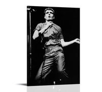 TJLTXV Ian CurtisArtistic Poster impermeabile ad alta definizione per cucina, bagno, dormitorio, senza foratura, facile da installare, decorazione multi scena, 40 x 60 cm, con cornice