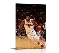 TJLTXV Joel EmbiidArtistic Poster impermeabile ad alta definizione per cucina, bagno, dormitorio, senza foratura, facile da installare, decorazione multi scena, 40 x 60 cm, stile cornice