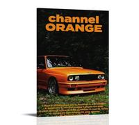 TJLTXV Poster artistico ad alta definizione con Frank Ocean Channel OrangeArtistic, impermeabile, per cucina, bagno, dormitorio, senza foratura, facile da installare, decorazione multi scena, 50 x 75