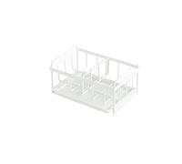 TJLVYCNB Rack di stoccaggio Straccio Drain Rack Disembarrass Trafitto a Parete Rack di stoccaggio Porta Spugna da Cucina Porta Asciugamani da Bagno Porta Stracci(White,A)