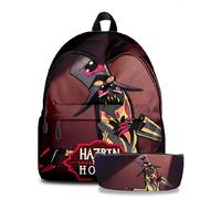 TJOS Hazbin Hotel, set di zaino con stampa animata per ragazzi e ragazze, borsa a tracolla, borse per la scuola che si scontrano (colore-21), Colore: 21., set borsa