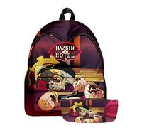 TJOS Hazbin Hotel, set di zaino con stampa animata per ragazzi e ragazze, borsa a tracolla, borse per la scuola che si scontrano (colore-13), Colore 13, set borsa
